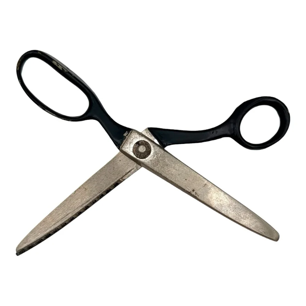 VTG 1930s J Wiss & Sons Pinking Shears Zig-Zag Cut Model C 3.5